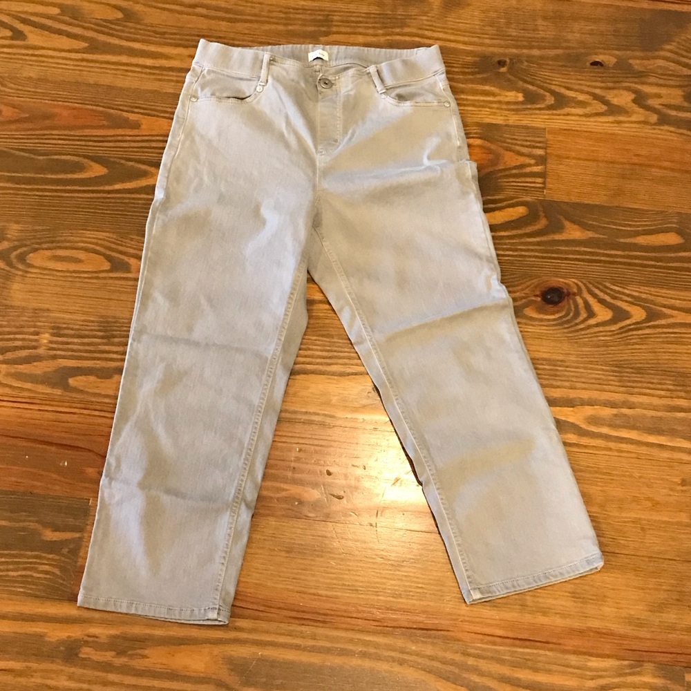 J. Jill Denim Light Gray Pants 10